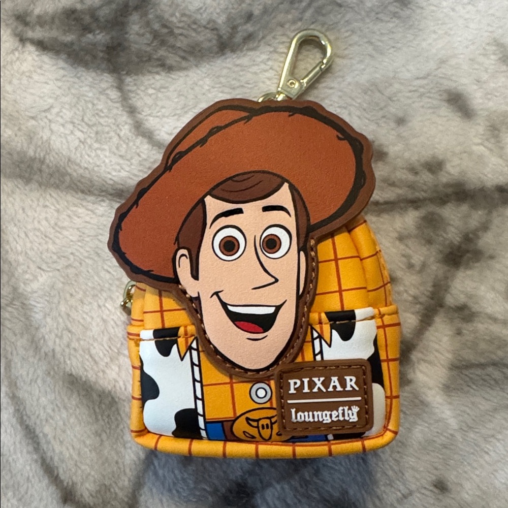 NWOT Pixar Loungefly Toy Story Mini Backpack Keychain Charm- Woody - Picture 2 of 4